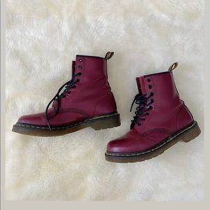 Maroon Dr. Martens